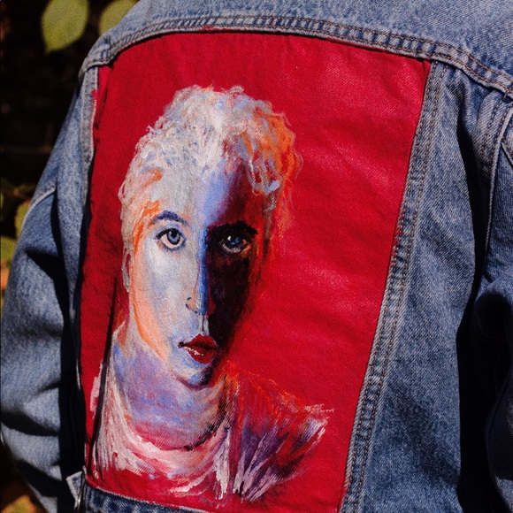 Painted Original Levi’s Denim Jacket w/ Tags - Picture 3 of 7